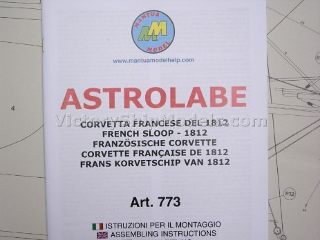 Ship model kit Astrolabe,  Mantua (www.victoryshipmodels.com)