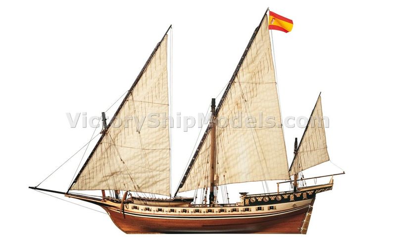 Ship model wooden kit Cazador Occre (www.victoryshipmodels.com)