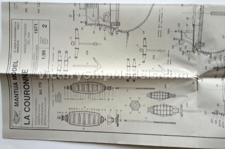 La Couronne ship model retail. Victoryshipmodels.com