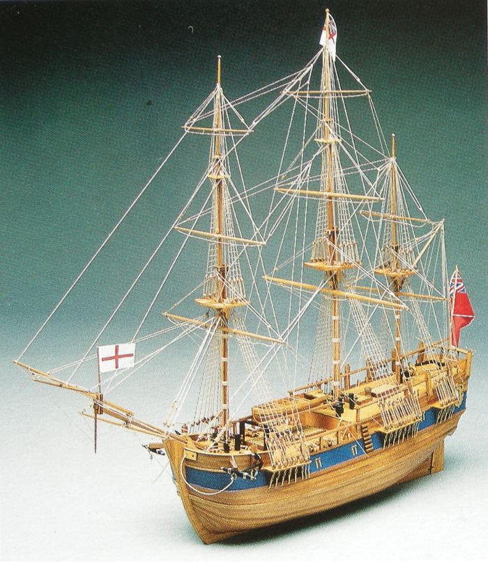 Ship model wooden kit Endeavour Mantua Model (www.victoryshipmodels.com)