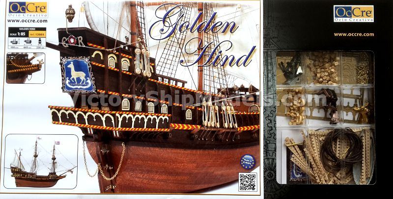Ship model kit Golden Hind, Occre Ship model kit Golden Hind, Occre