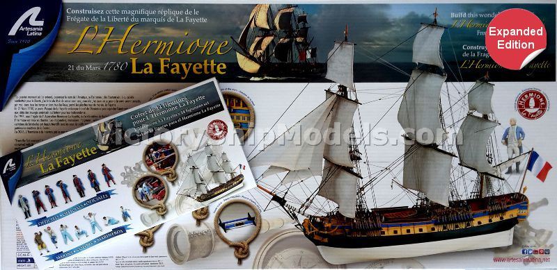 Ship model kit Hermione La Fayette NE, Artesania Latina