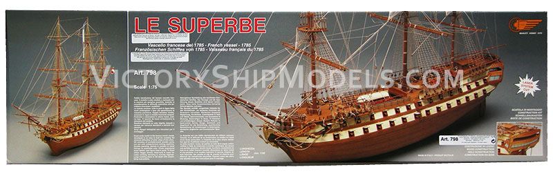 Ship model kit Le Superbe MM798, Mantua
