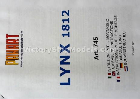 Ship model kit Lynx MM745, Panart,  Mantua (www.victoryshipmodels.com)