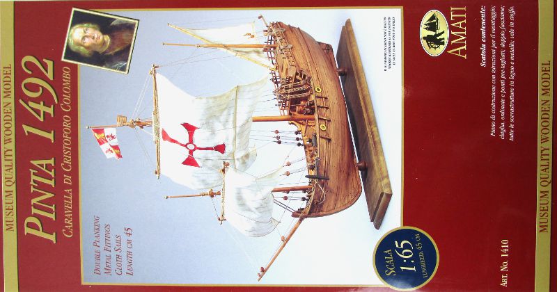 Ship model wooden kit Pinta Amati Model (www.victoryshipmodels.com)