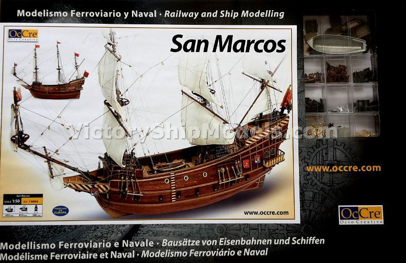 Ship model kit San Marcos, Occre kit