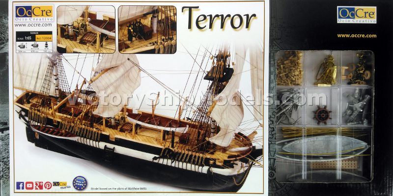 Ship model kit HMS Terror, Occre